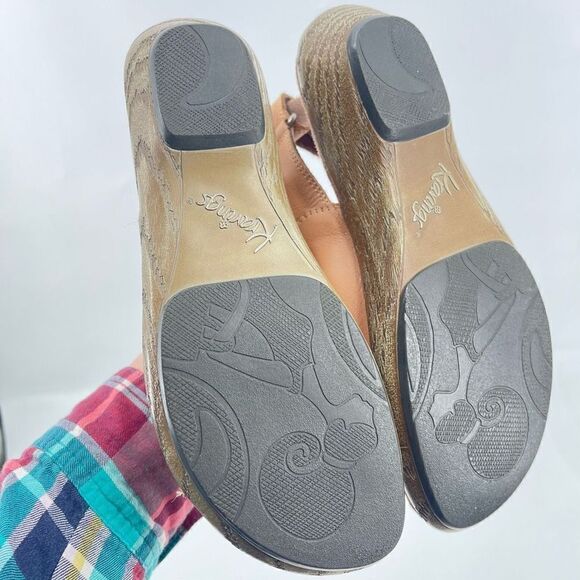 Klogs Womens Strappy Sandals Leather Low Heels Wedge Brown Size 7M - Picture 12 of 13